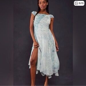 Elegant Blue Women's Dress